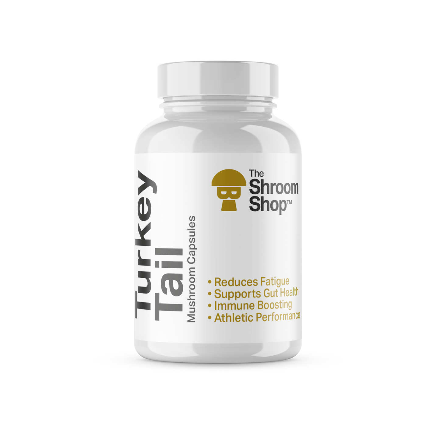 Buy Turkey Tail Mushroom Powder Capsules - boosts energy, reduces fatigue. Good supplement for tiredness. Boosts immune system and helps athletic performance in the gym and sports.